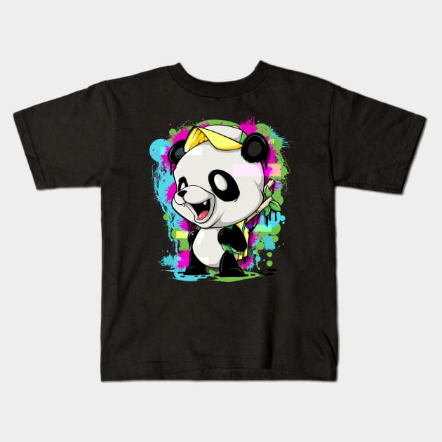 Panda Kids T-Shirt by SWIFTYSPADE